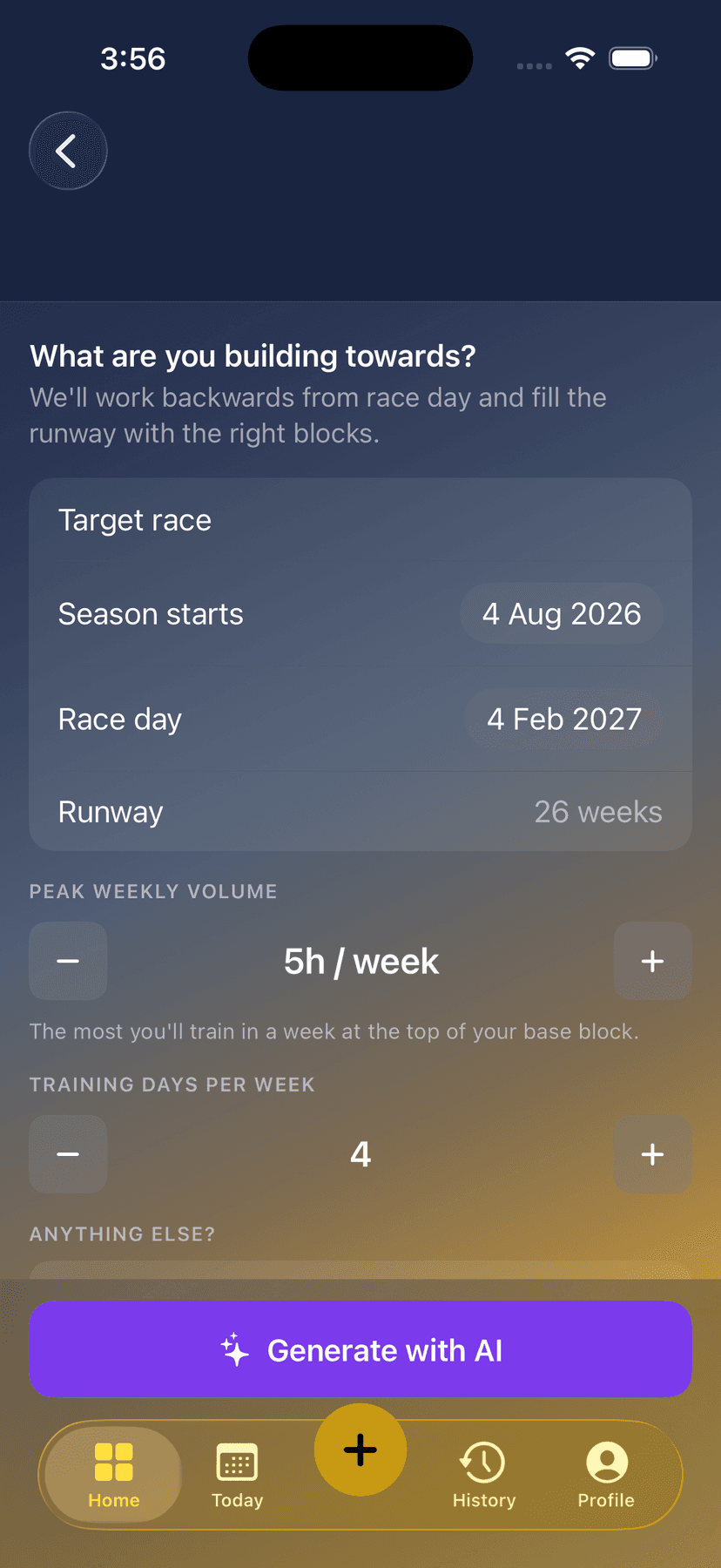 Building from race day in the Quick Catch app